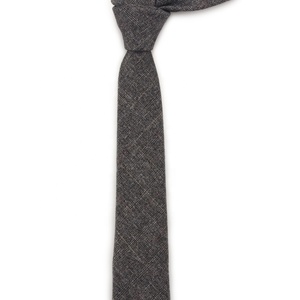 Grey Slim Skinny <strong>Wool</strong> <strong>Ties</strong> for Leisure Suit Black <strong>Ties</strong> - Product Image 5
