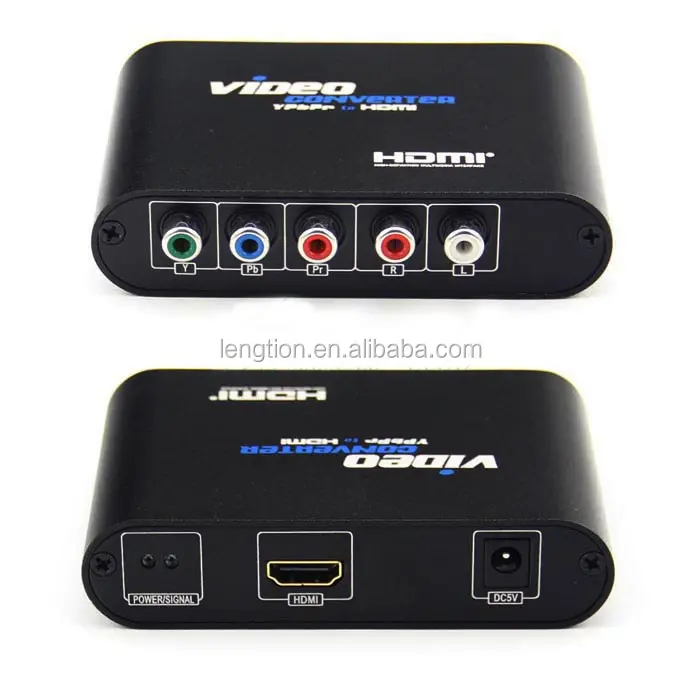 Convertidor de salida Digital 5RCA Ypbpr R/L, Audio analógico, vídeo compuesto a HDMI