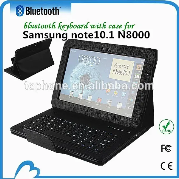 Em todo o mundo por atacado teclado iluminado para samsung note10.1 n8000