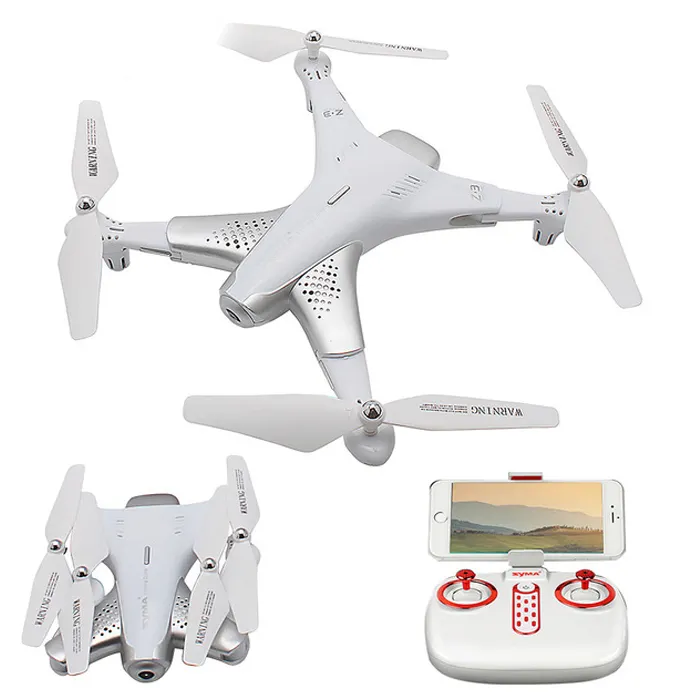 Venda quente Syma Z3 Dobrável RC Quadcopter Drone com 100W Câmera HD Wi-fi Fluxo Pairar Helicóptero de Controle Remoto vs pedra sagrada