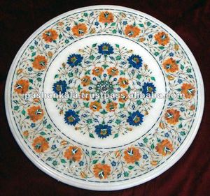 Plateaux de table ronds en marbre - Product Image 1