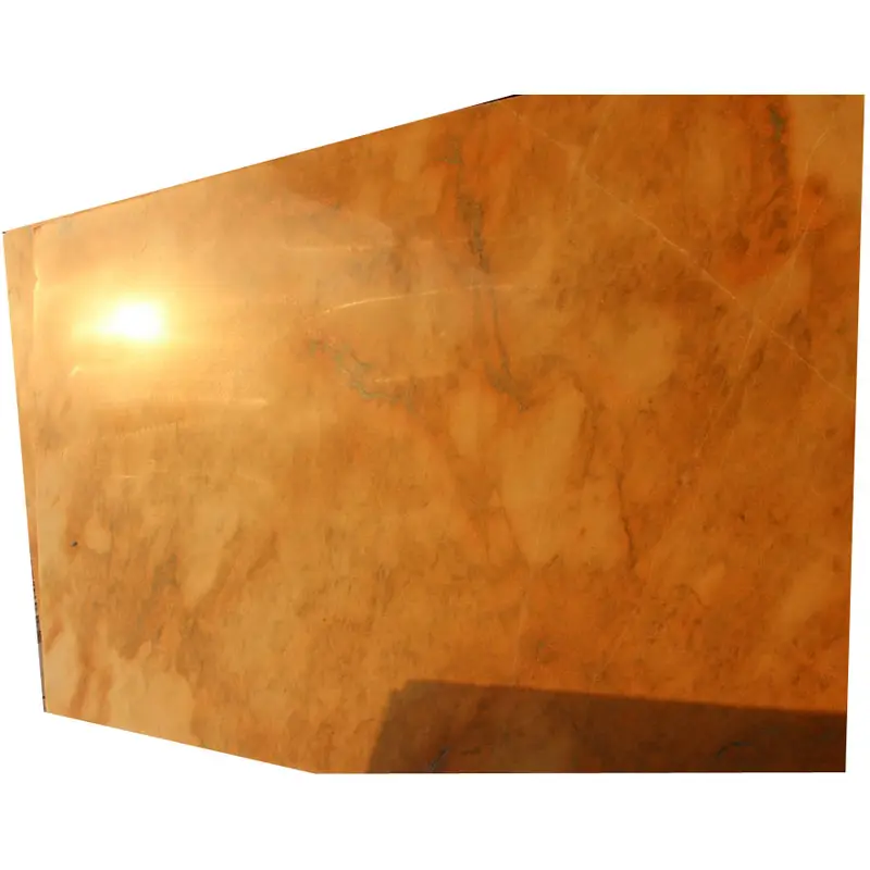 Preço da laje de piso polido natural home decor ouro mármore vermelho do sol