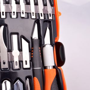 アサキ 14ピース アルミ合金製 ホビーナイフセット SK5ブレード付き アウトドアユーティリティツール用 - Product Image 6