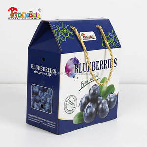 Food Grade Eco Gedrukt Verpakking Kartonnen Fruit Blueberry Dozen Voor Verpakking