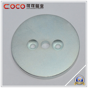 Permanent NdFeB Magnet fraisée Diametral Aimant rond / avec trois trous / 35SH, 38SH, 40sh, 42SH, 45SH, 48SH, 30uh 33UH 35UH, 38 - Product Image 1