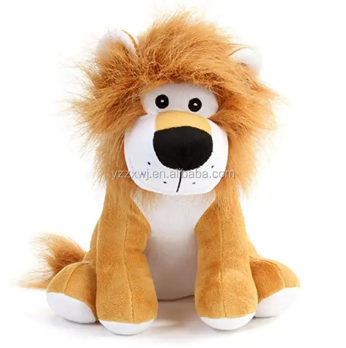 Children Plush Stuffed Toy Kid Toy Customized Cute Sitting lion Stuffed Animal Plush Toy Factory Cute Low MOQ Promotional lion