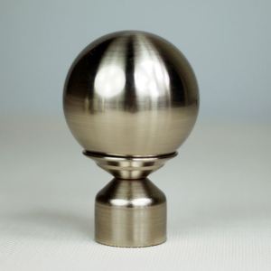 Stardeco Barres et embouts ronds <span class=keywords><strong>en</strong></span> fer + barres et embouts ronds <span class=keywords><strong>en</strong></span> fer 20 mm Embouts de rideau à boule - Product Image 1