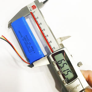 بطارية قابلة لإعادة الشحن DTP602260-3S بسعة 800 مللي أمبير وجهد 11.1 فولت مع غلاف PVC أزرق - Product Image 2