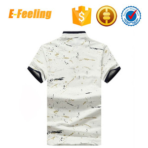 Encargo al por mayor Completa Impresa Algodón Para <span class=keywords><strong>Hombre</strong></span> Botón de <span class=keywords><strong>Manga</strong></span> <span class=keywords><strong>Corta</strong></span> Camisa de Polo - Product Image 2