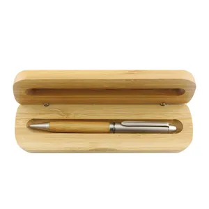 Stylo à bille en métal argenté mat, stylo à bille en bois fait à la main