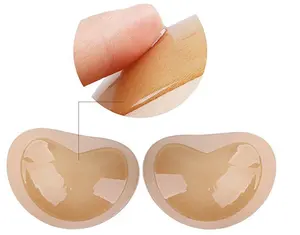 Nipple Pads Bikini Bra Filling Enhancer Swimsuit Adhesive Push Up Stuffed  Bra Inserts Cup Breast False Chest Silicone Pad Woman