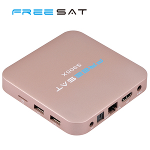 De Metal negro Receptor de Satélite Freesat S905X Gráfico 3D Android 6.0 Smart TV Box 2 GB/16 GB Gratuito <span class=keywords><strong>A</strong></span> Internet buscando - Product Image 1
