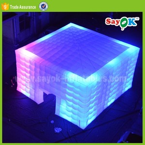 gran cubo inflable carpa para eventos del banquete de boda al aire libre que acampa china <span class=keywords><strong>precio</strong></span> de <span class=keywords><strong>alquiler</strong></span> con luz led - Product Image 3