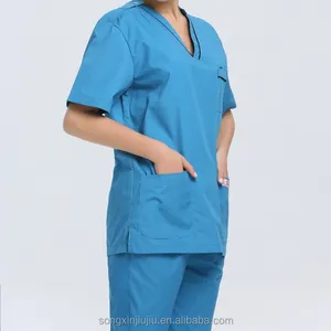 폴리 에스터 코튼 의료 유니폼 간호사 유니폼 낮은 가격 좋은 품질