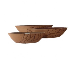 Forma redonda jardín <span class=keywords><strong>vertical</strong></span> crackle gran flor maceta jardinera de cemento pot - Product Image 5