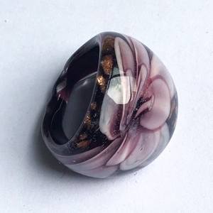 Diseños mixtos Decorativo colorido anillo de cristal de Murano Joyería Bohemia hermoso regalo - Product Image 3