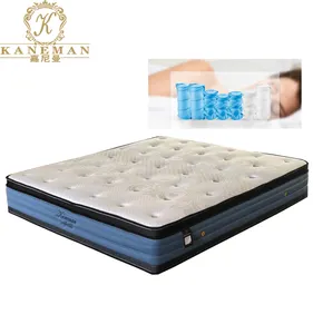 Schlafs ystem Memory Foam 5 Zone Feste Feder matratze Taschen feder Vakuum gerollte Verpackungs matratze in eine Box