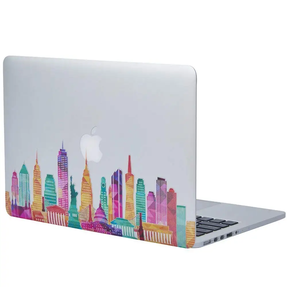 Famous Buildings in the United States Removable Vinyl Decal Sticker Skin for Macbook Pro Air Mac 13" Laptop