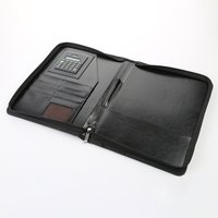 Personalizada Carpeta de archivo carpeta a4/a5 de cuero cremallera cartera caso