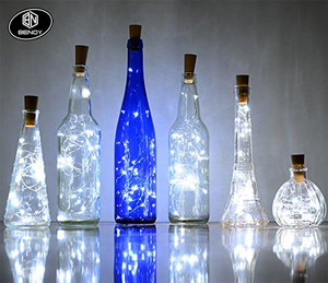 จุกขวดไวน์พร้อมสาย LED กันน้ำ1ม. 2ม. 3ม. จุกสำหรับตกแต่ง