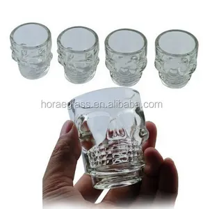 Kreative Kristall kopf Brandy Snifters Wodka Whisky Starkes Getränk Schnaps glas Tasse Becher Trink ware