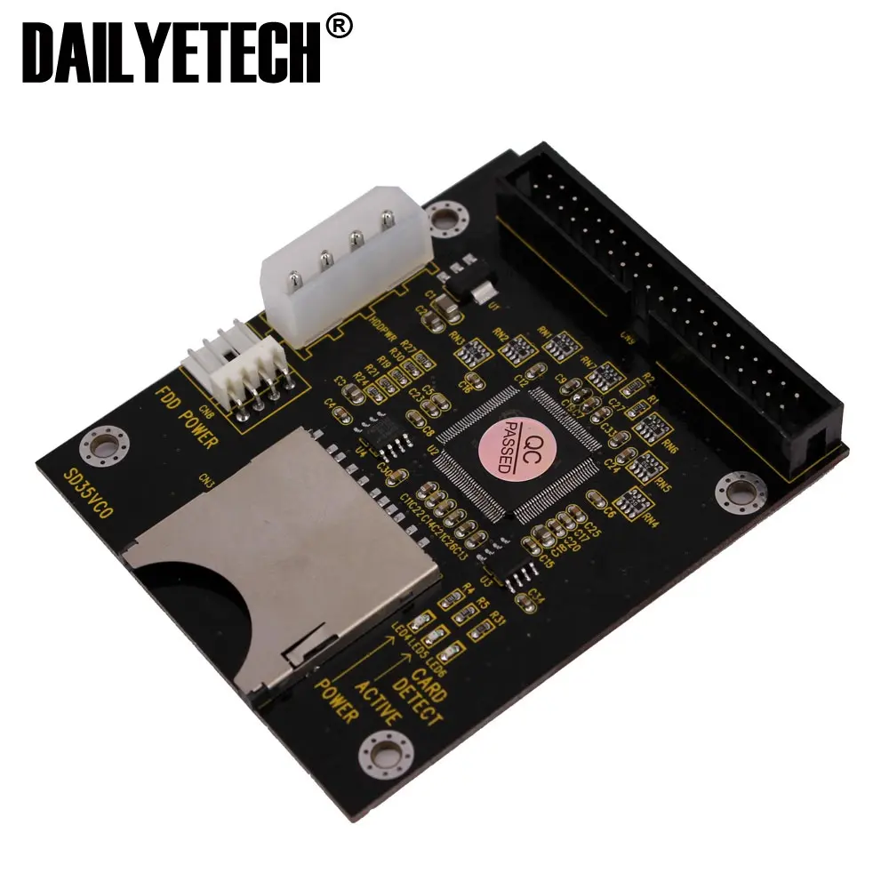SD SDXC MMC Memory Card to IDE 3.5" 40 Pin Male Adapter Converter