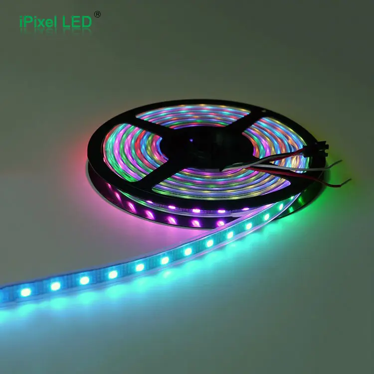 Ws2812b فليكس rgb بقيادة النشطة الفرقة قطاع مع 60 leds/م