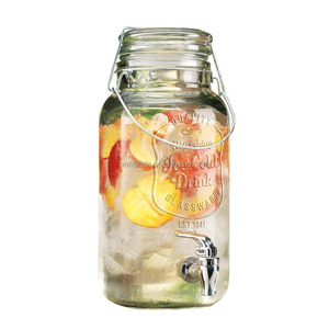 Dispensador de bebidas frías, <span class=keywords><strong>jarra</strong></span> <span class=keywords><strong>con</strong></span> abrazadera de bloqueo y espiga de flujo fácil, 1 galón - Product Image 1