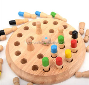 Jeu de mémoire en bois Montessori pour enfants, matériel <span class=keywords><strong>éducatif</strong></span>, jeu d'échecs avec bâtonnets - Product Image 5