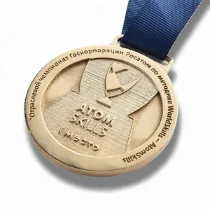 Medaille Maschine Hochwertige Laser Logo 3D Antike Gold Metall Marathon Medaille