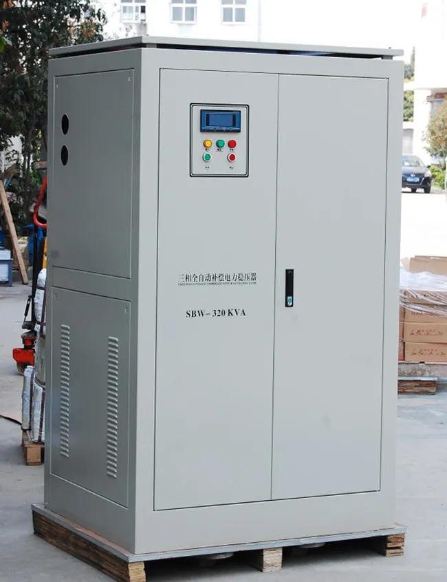 3 เฟสสูงเทคโนโลยี Power Saver DBW ชดเชย Servo มอเตอร์แรงดันไฟฟ้า Stabilizer AVR 300kva