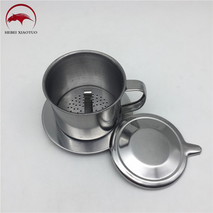 Professionele Vietnam Koffiemand Filter Papierloos Roestvrijstalen Vietnamese Koffiefilter - Product Image 4