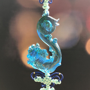 Hecho a mano de cristal de color de vidrio colgante salvo <span class=keywords><strong>Feng</strong></span> <span class=keywords><strong>Shui</strong></span> - Product Image 5
