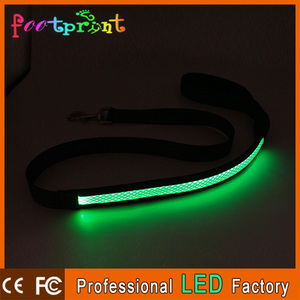Collar LED fluorescente de nailon para perros, Correa luminosa de seguridad nocturna que brilla en la oscuridad, suministros para mascotas - Product Image 3