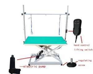Mesa de elevación eléctrica N-103 para mascotas, Control de pie, mesa de aseo para perros con forma de X - Product Image 6