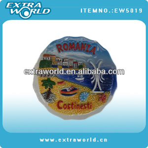 Cerámica decorativa rumania placa de recuerdo para regalo del recuerdo - Product Image 1