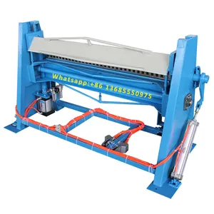 Pneumatic sheet auto metal square duct folding machine hvac tube manufacture line