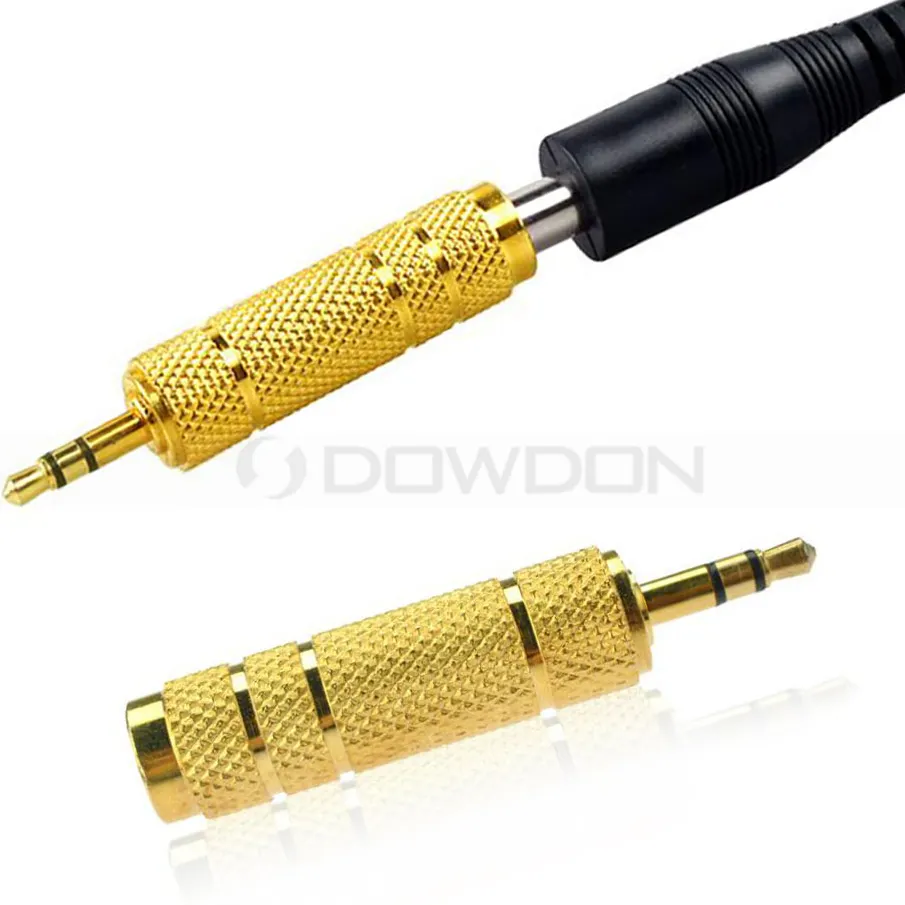 Headset Konverter Jack Audio 6.5Mm untuk 3.5Mm Mikrofon Konektor Female Ke Earphone Plug Converter