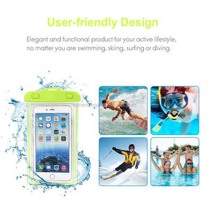 Top Selling Wholesale Promotion Custom Universal Luminous Transparent Mobile <strong>Phone</strong> Water Proof Bag PVC Waterproof <strong>Phone</strong> <strong>case</strong>