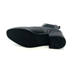 Stivali Autunnali in Vera Pelle di Design Italiano per Signore, Stivaletti Classici <span class=keywords><strong>con</strong></span> Punta Rotonda e <span class=keywords><strong>Tacco</strong></span> Grosso - Product Image 6