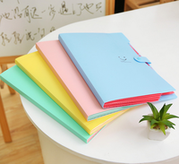 Carpeta Archivadora Expandible Kawaii OEM PP con Diseño Sonriente, A4, 5 Capas, Bolsa para Documentos, Material de Oficina, Impresión Personalizada MA-663 China