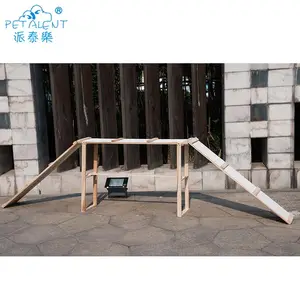 Outdoor Wooden Dog Training Products Seesaw for Dogs 80*25*16cm Orange 6sets/82*27*20cm Wood Sustainable,stocked