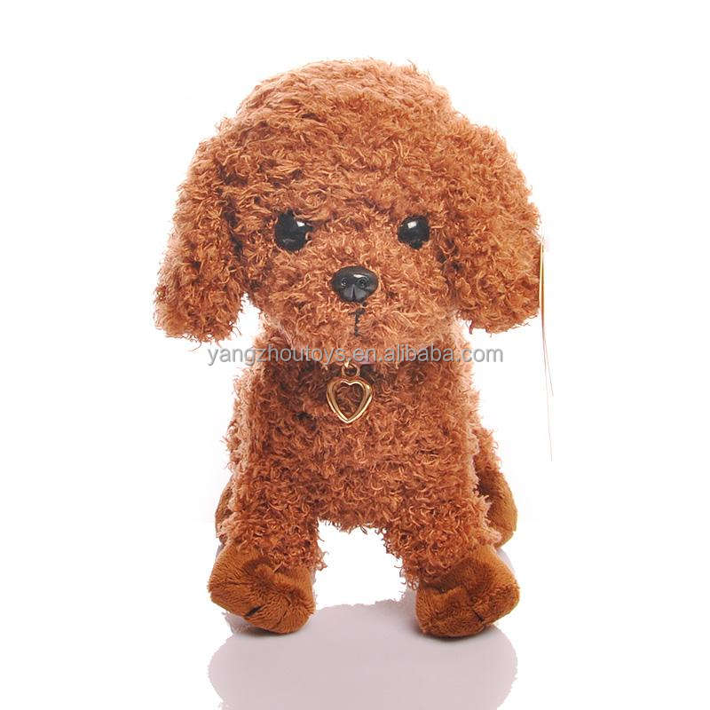 Di buona qualità marrone farcito del giocattolo della peluche barboncino  ragazza teddy cane da orso