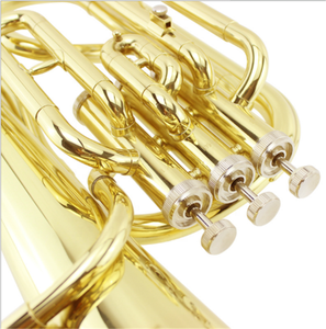 Trois verticale touches Bb ton cor ténor tenir trompette instruments de musique pour des performances professionnelles jouer - Product Image 2