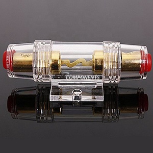 Nuovo IMC Audio 80 Amp portafusibile AGU in linea e fusibile adatto a 4 8 10 Gauge Wire P0.01 portafusibile in linea