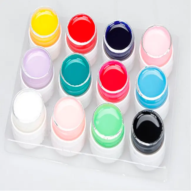 Profesional 3d pintura de Arte de uñas de gel de color
