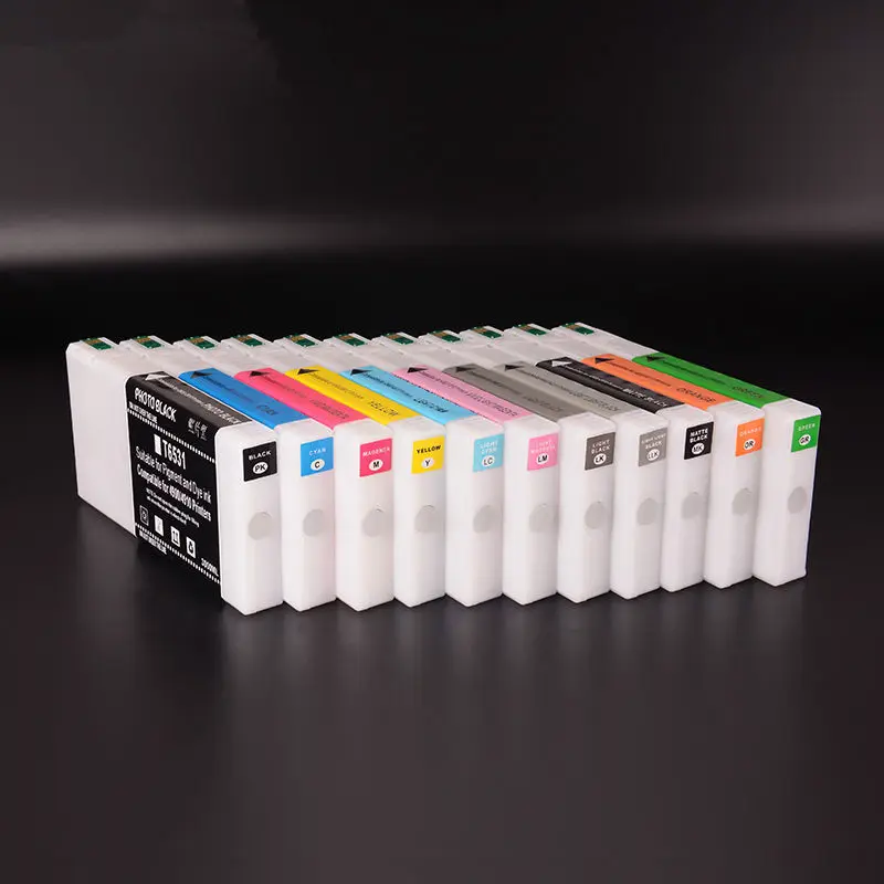 Ocbestjet T9131-T9139 T913A T913B Kompatibel Ink Cartridge Penuh dengan Pigmen Tinta untuk Epson P5000 SC-P5000 Printer Ink Cartridge