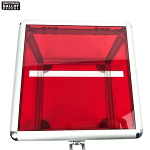 Custom Clear Transparent Acrylic Election Ballot Box With Lock