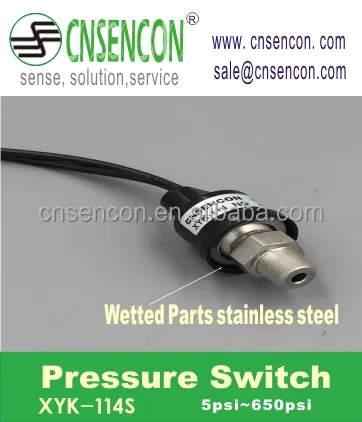 CNSENCON  XYK-114 and 117  oil water air pressure switch control air pressure switch 12 volt