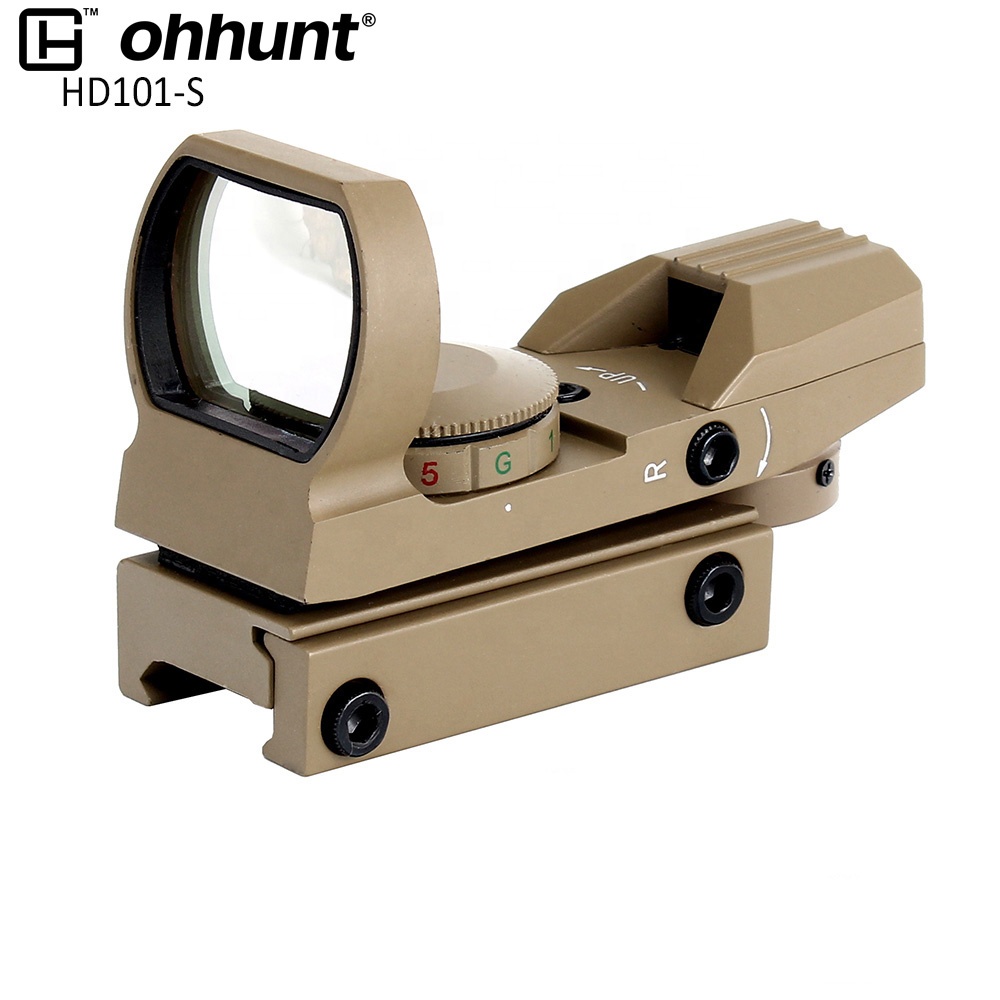 Ohhunt Optics 1x22 цвет загара красный зеленый осветитель Параллакс бесплатно 4 сетки красная точка отражение зрения